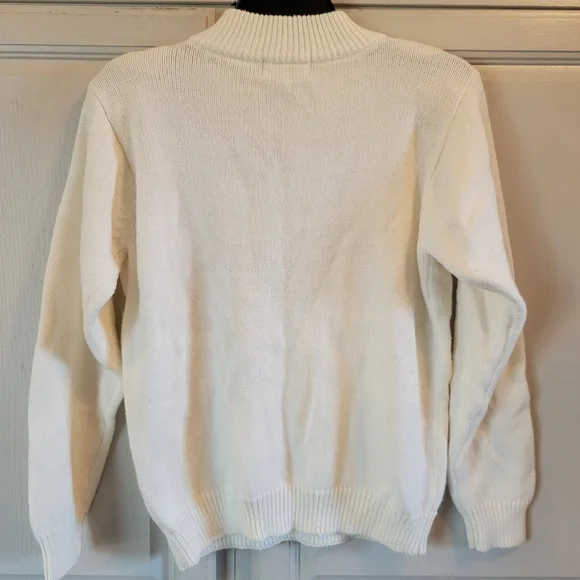 Vintage Alfred Dunner Floral Embroidered Acrylic Knit Sweater - Picture 3 of 5